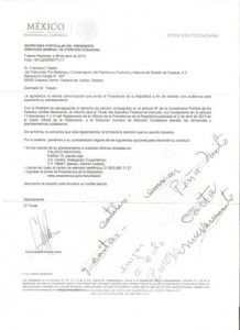 Respuesta del presidente de la republica 001